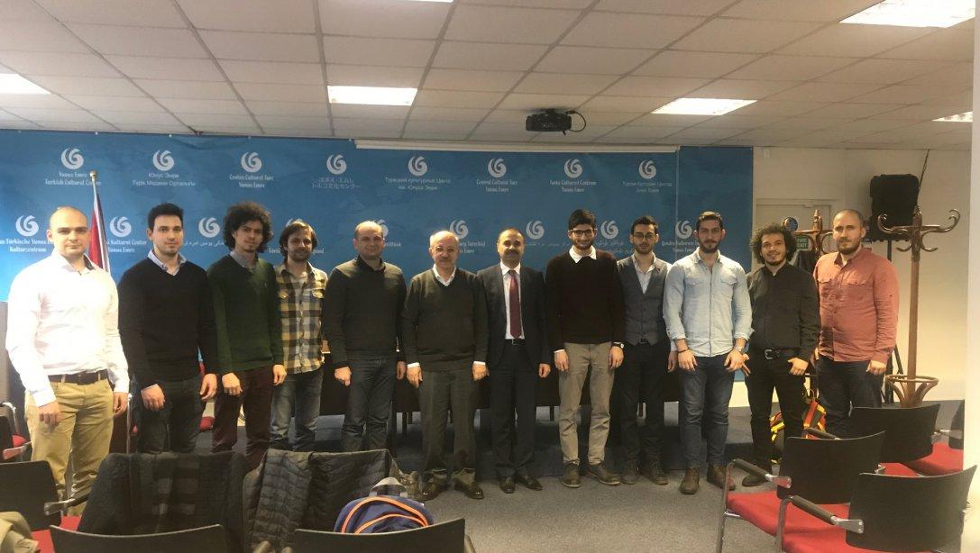 İstanbul Teknik Üniversitesi Rektörü Sayın Prof. Dr. Mehmet Karaca , İTÜ adına Birleşik Krallık´ta eğitim gören yüksek lisans ve doktora bursiyer öğrencileriyle buluştu.