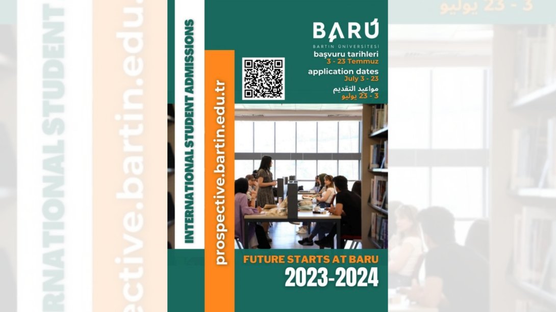 Bartın Üniversitesi, 2023-2024 Akademik Yılı, Uluslararası Öğrenci Alımı İlanı