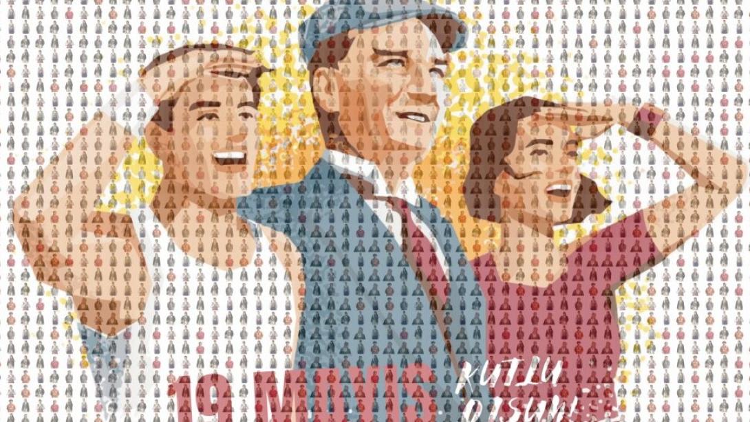 19 Mayıs Atatürk'ü Anma, Gençlik ve Spor Bayramı, 2025 Yılı Etkileşimli Mozaik Resim