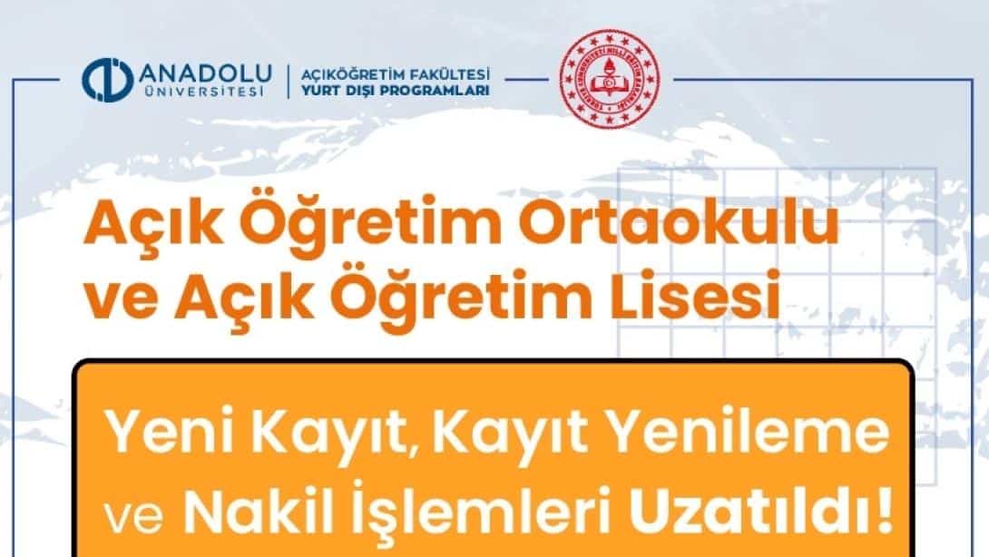 Açık Öğretim Ortaokulu ve Açık Öğretim Lisesi